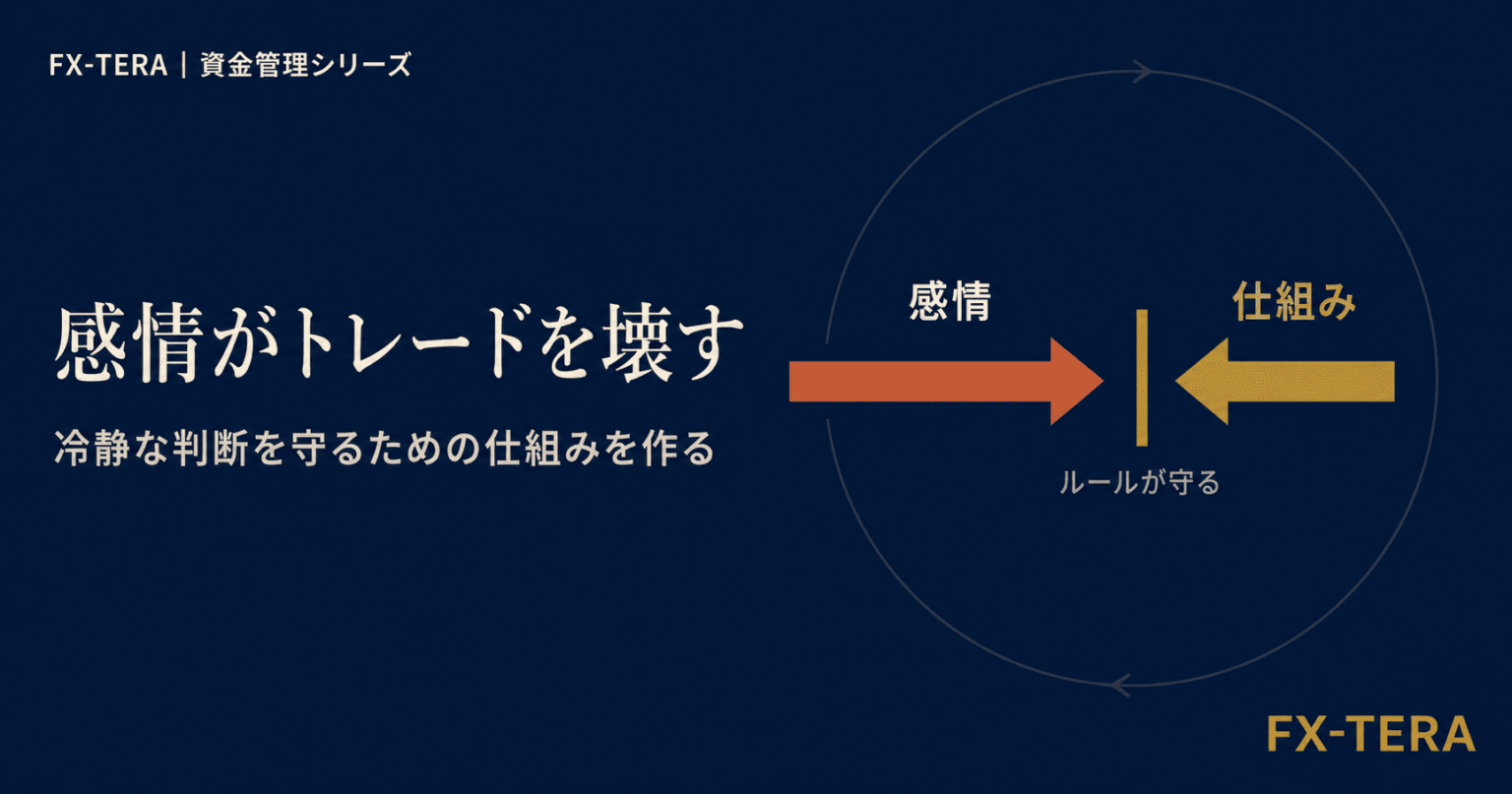 感情がトレードを壊す｜冷静な判断を守るための仕組みを作る